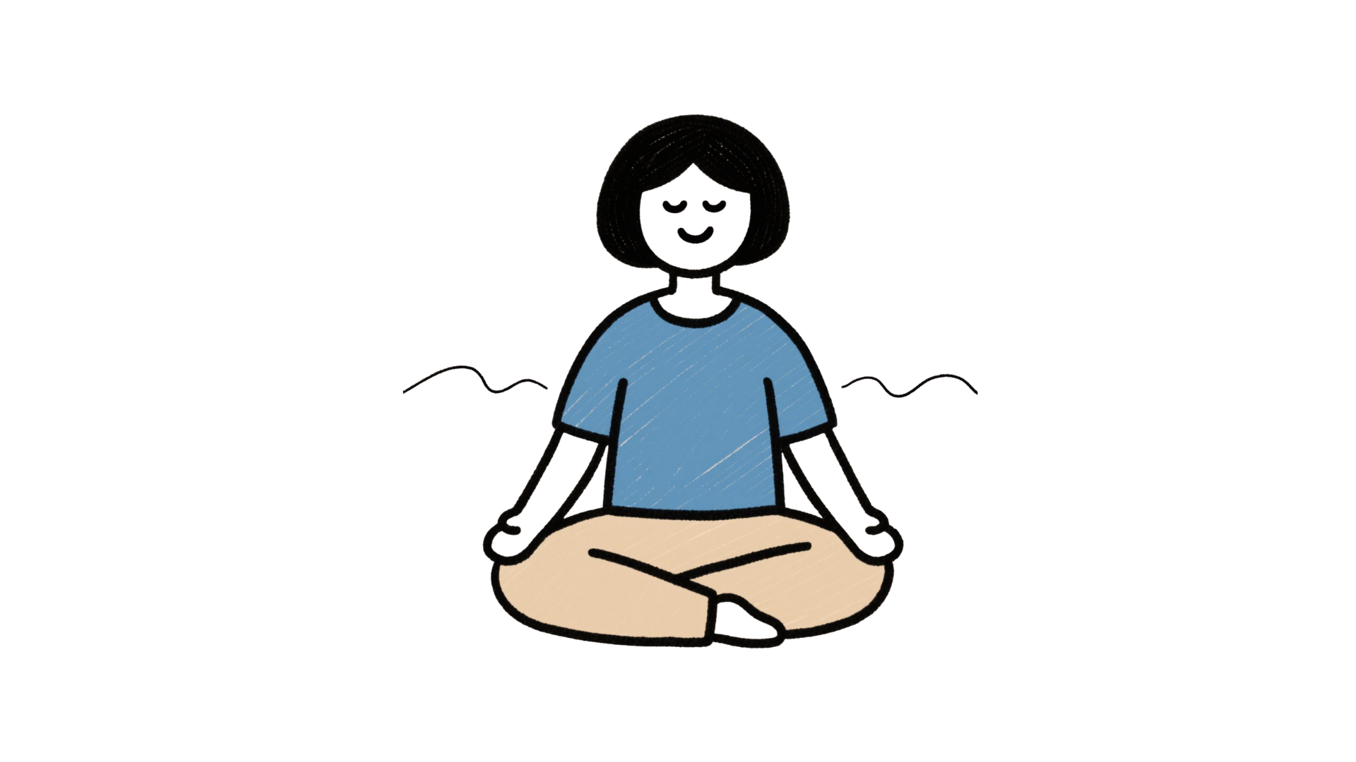 冥想插畫